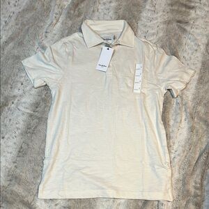 Goodfellow & Co Cream Polo Shirt Casual Style